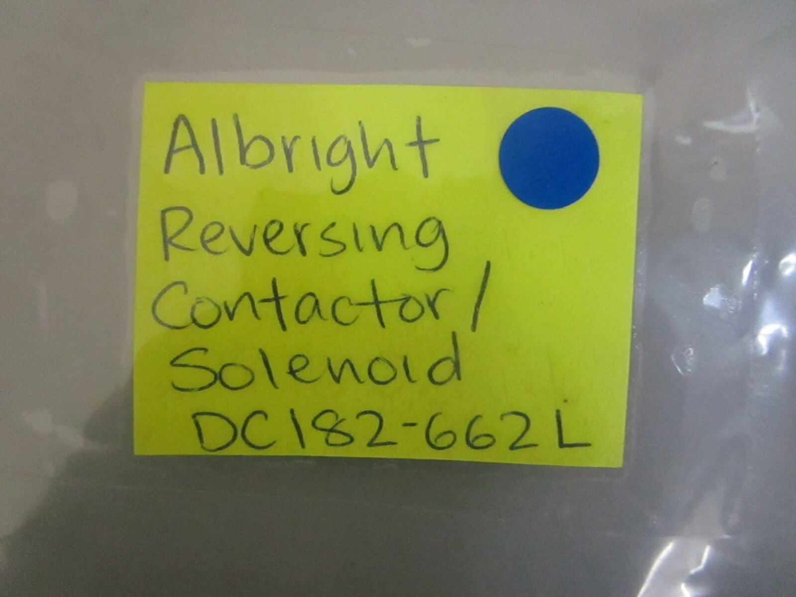 *NEW* 0820 Albright Reversing Contactor/Solenoid DC182-662L