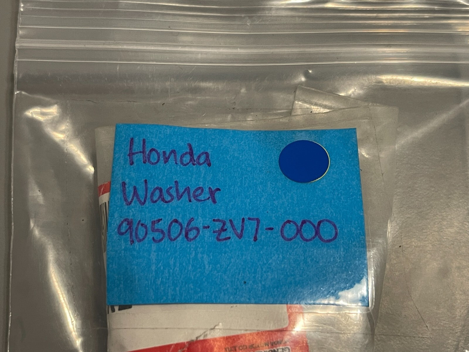 *NEW OEM* 0810 Honda Washer 90506-ZV7-000