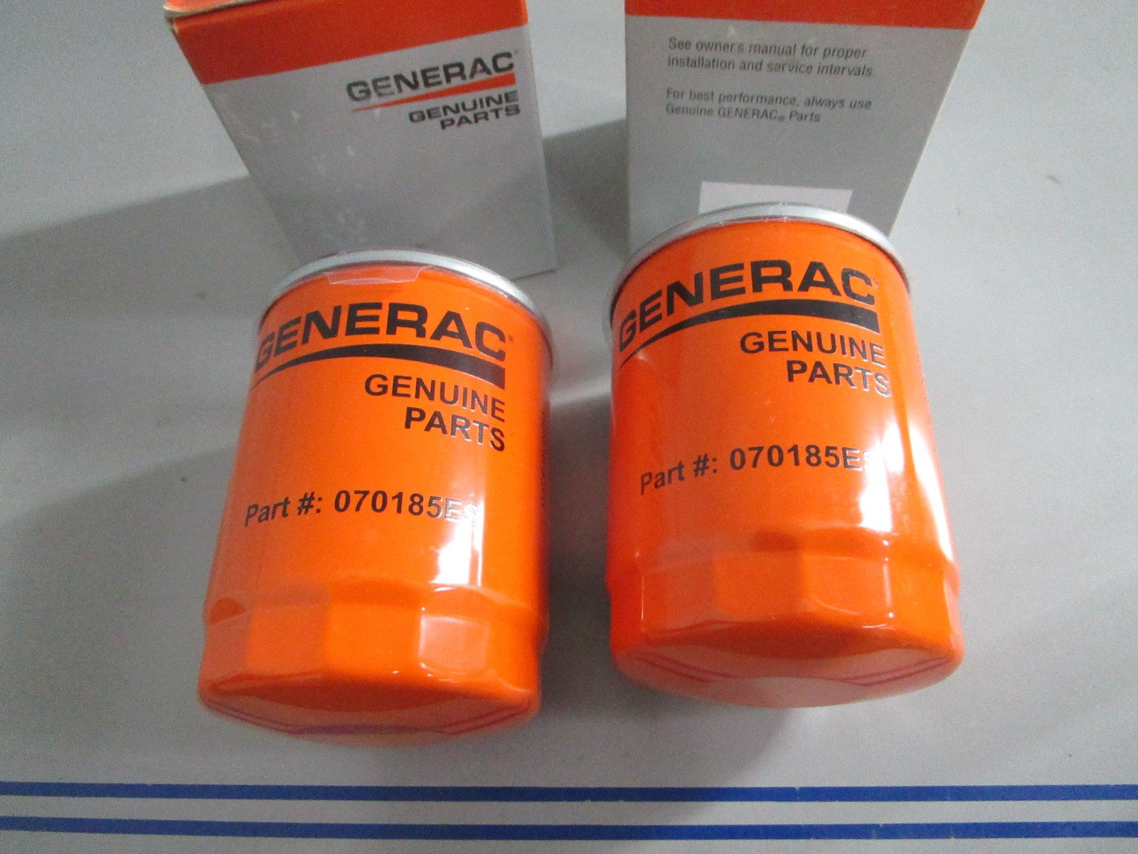 NEW OEM (LOT OF 2) 070185ES Generac Oil Filter 0820