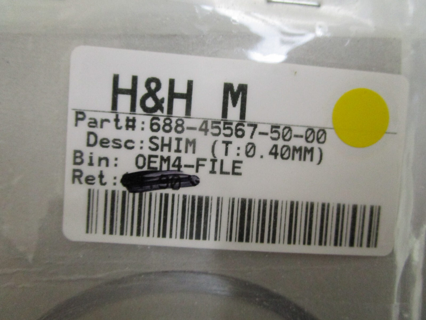 *NEW OEM* 0810 Yamaha (T:0.40MM) Shim 688-45587-50-00