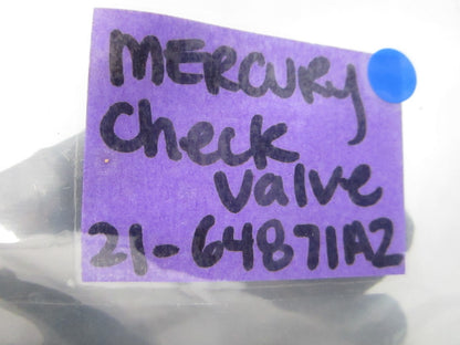 NEW OEM 21-64871A2 Mercury Quicksilver Check Valve 0810