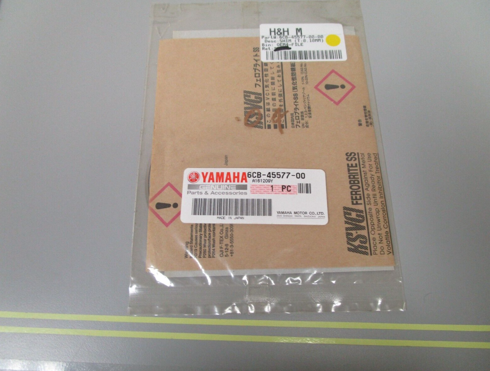 *NEW OEM* 0810 Yamaha (T:0.10MM) Shim 6CB-45577-00-00