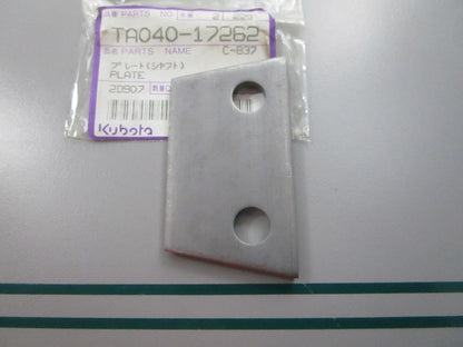 NEW OEM TA040-17262 Kubota Plate 0810