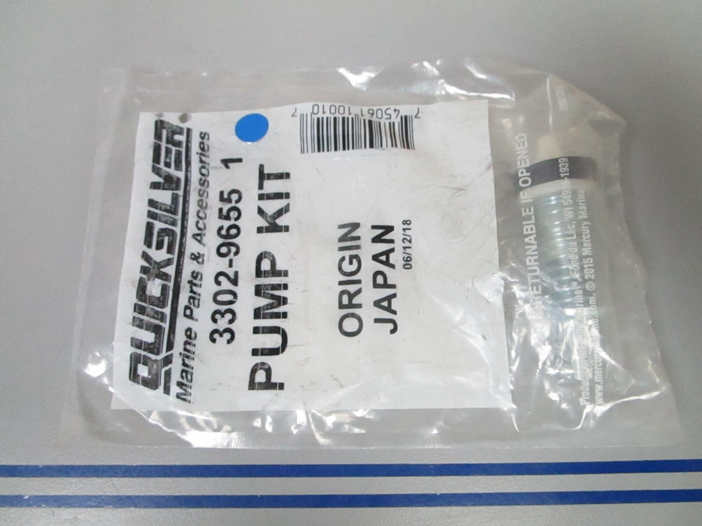 *NEW OEM* 0810 Mercury Quicksilver Pump Kit 3302-9655 1