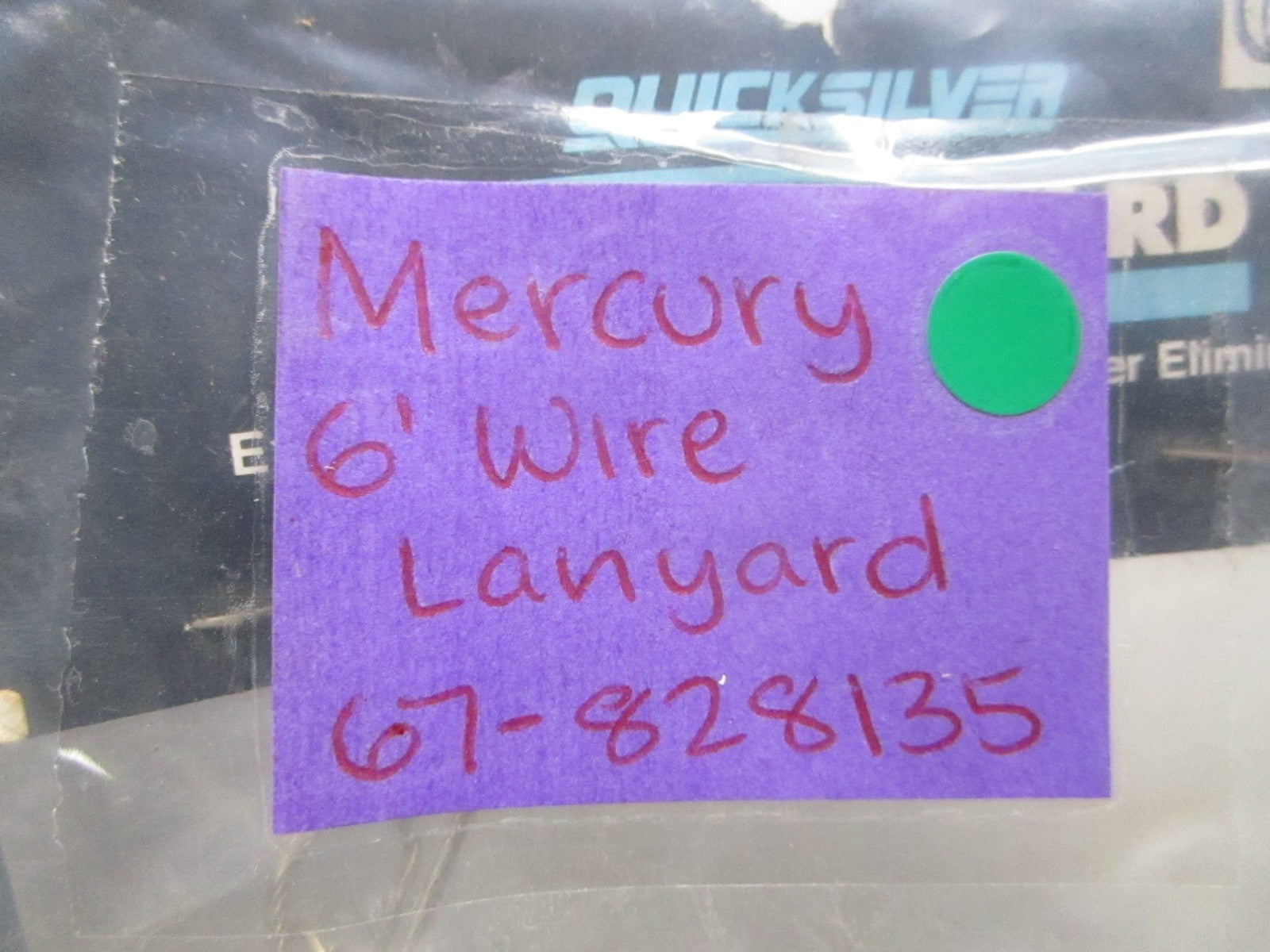 NEW OEM 67-828135 Mercury Quicksilver 6' Wire Lanyard 0810
