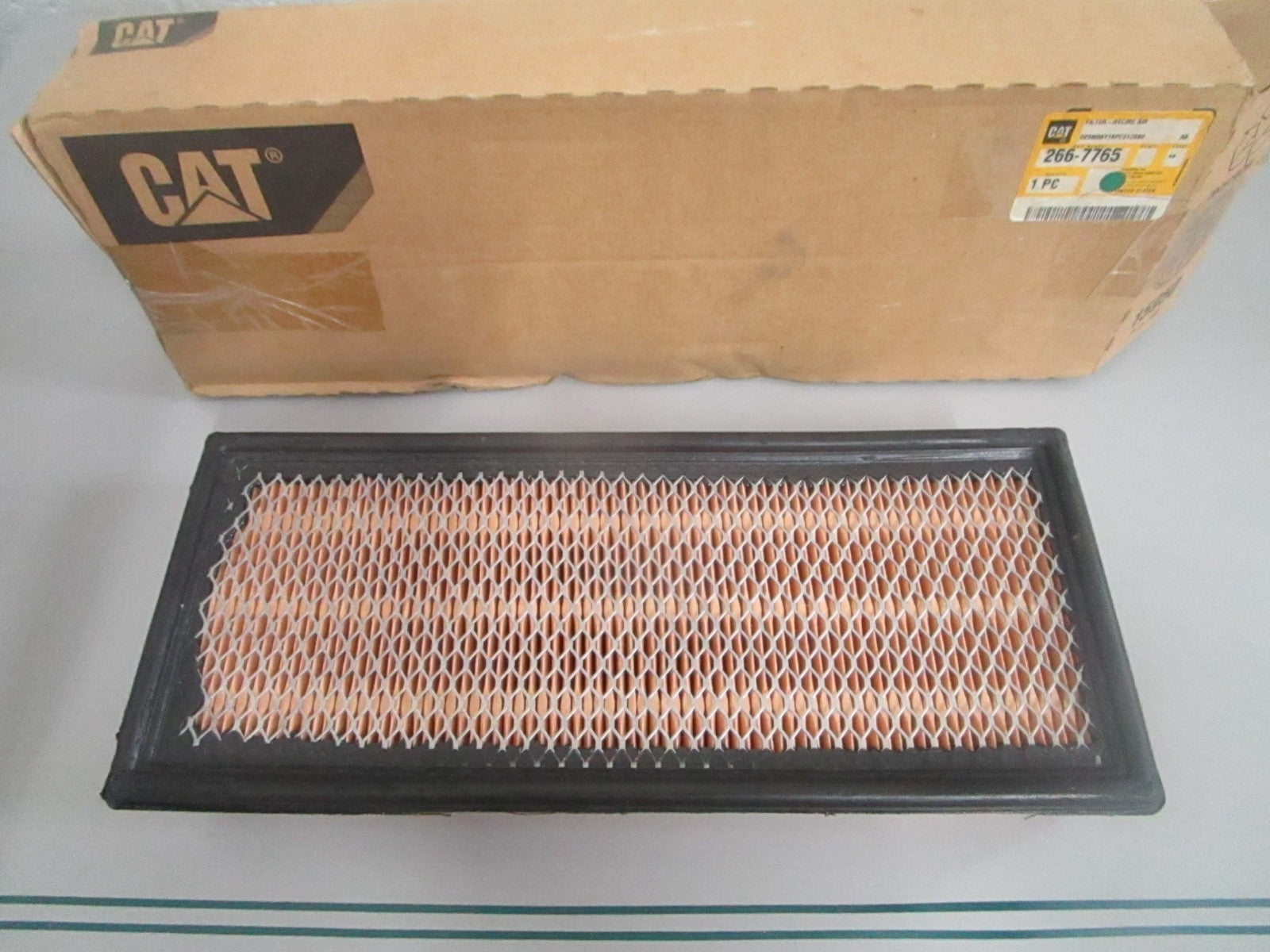 Caterpillar NEW OEM Recirc Cab Air Filter 266-7765 Low Restriction NOS 0820