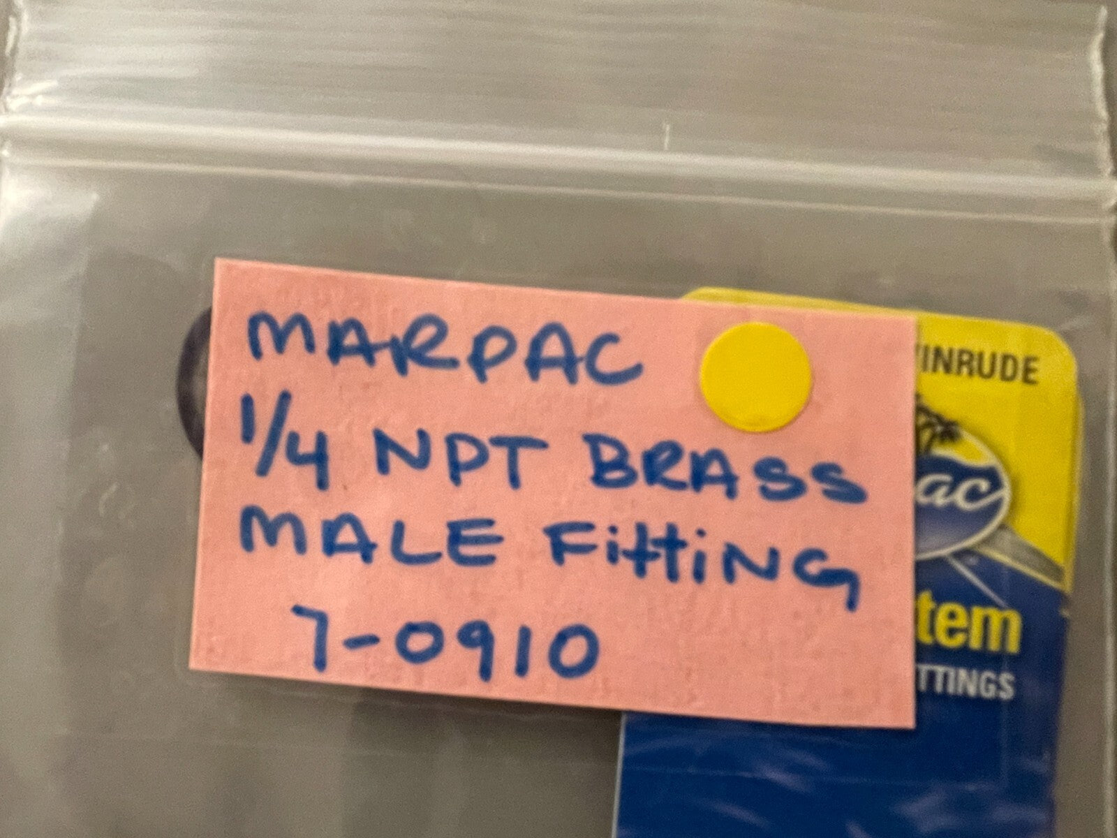 *NEW* 0750 MarPac 1/4 NPT BRASS MALE FITTING 7-0910