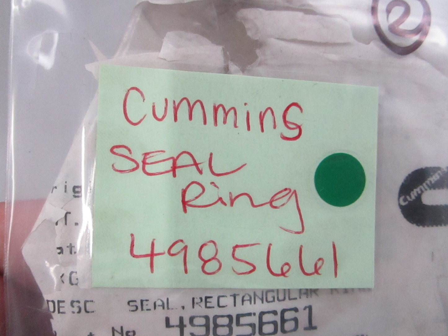 NEW OEM 4985661 Cummins Seal Ring 0810