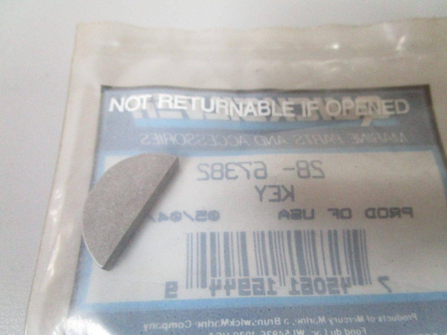 NEW OEM 28-67382 Mercury Quicksilver Key 0810