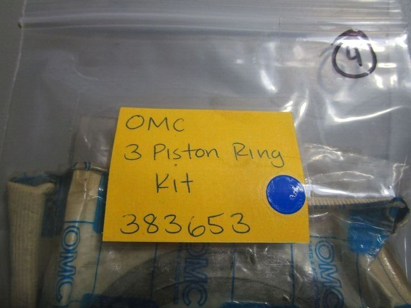 *NEW OEM* 0770 OMC Johnson Evinrude 3 Piston Ring Kit 383653 0383653
