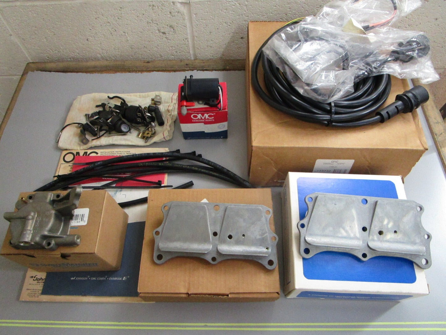 *NEW OEM* 0820 OMC Johnson Evinrude Remote Electric Start Kit 174655 0174655