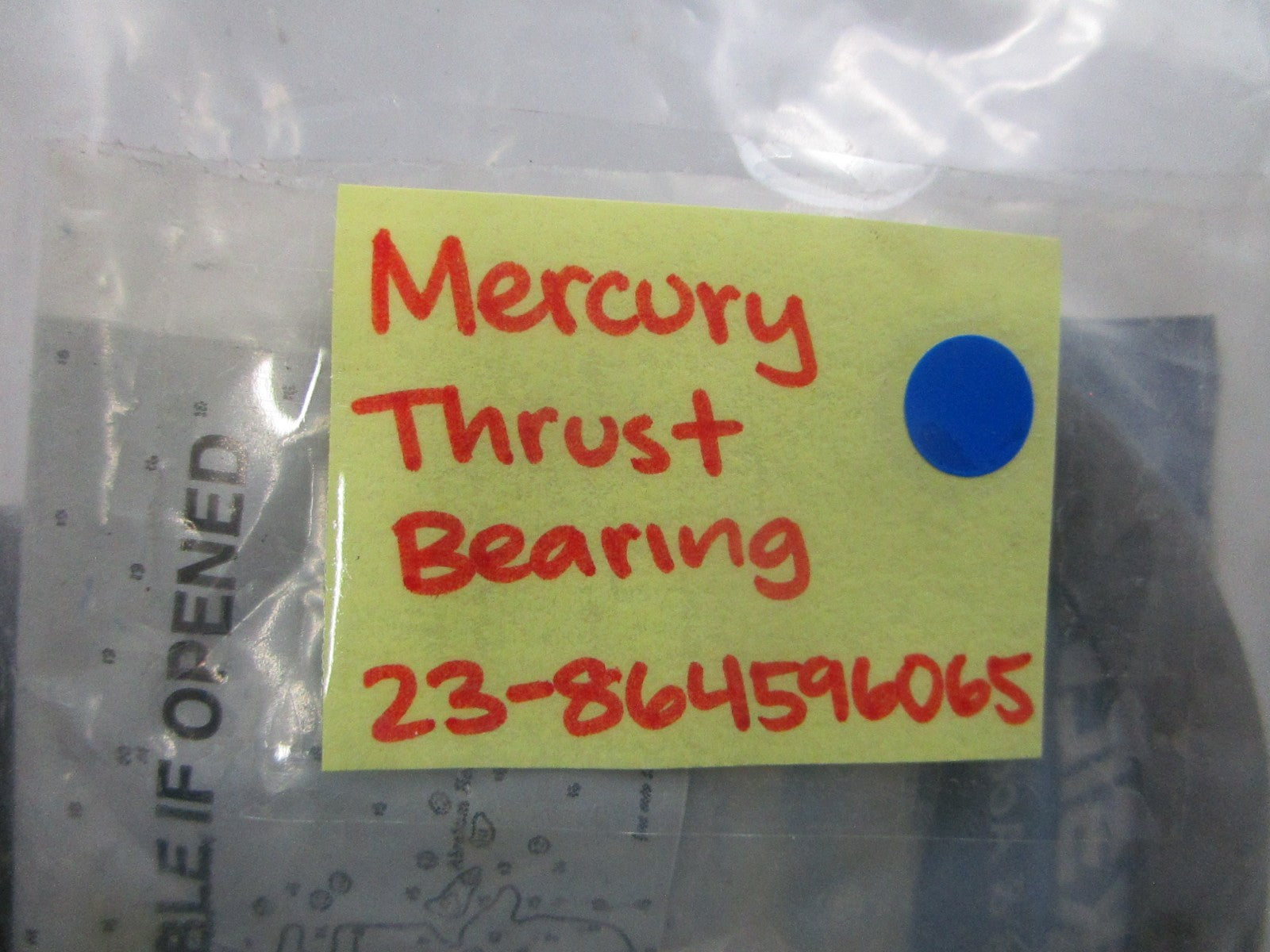 NEW OEM 23-864596065 Mercury Quicksilver Thrust Bearing 0810