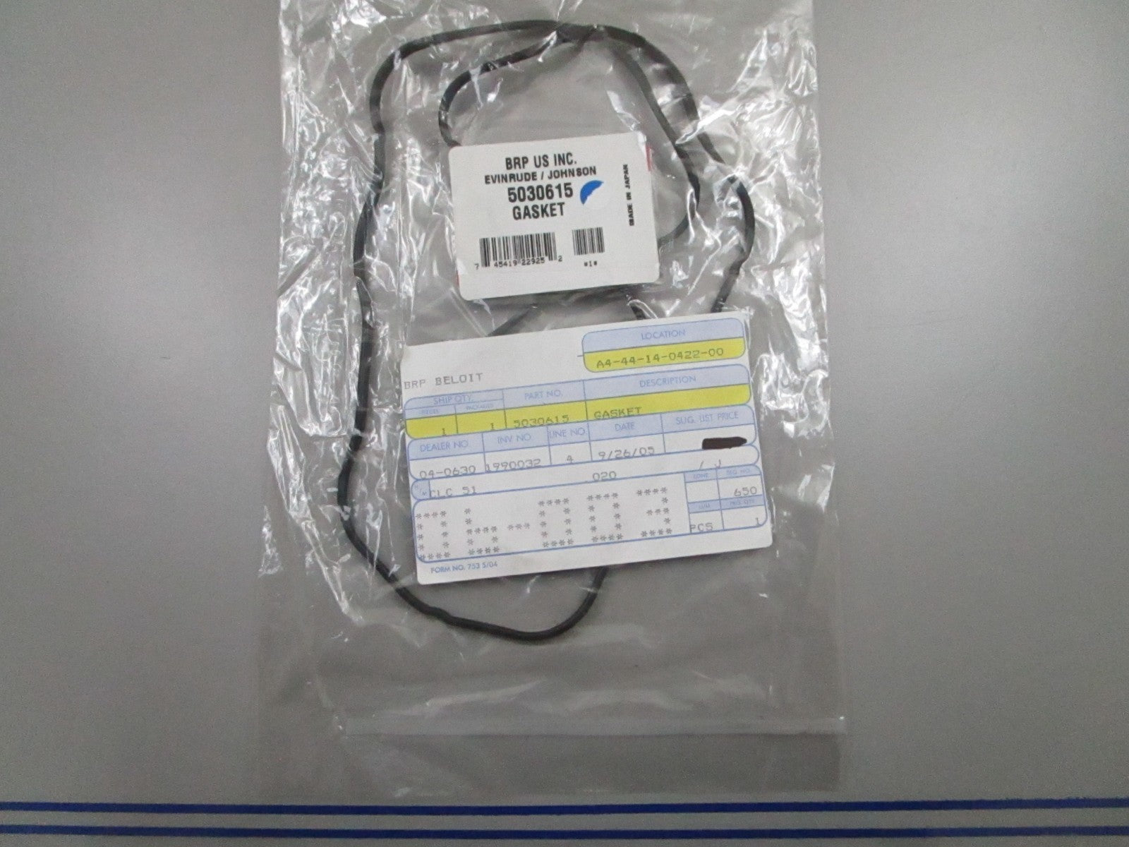 *NEW OEM* 0810 OMC Johnson Evinrude Gasket 5030615