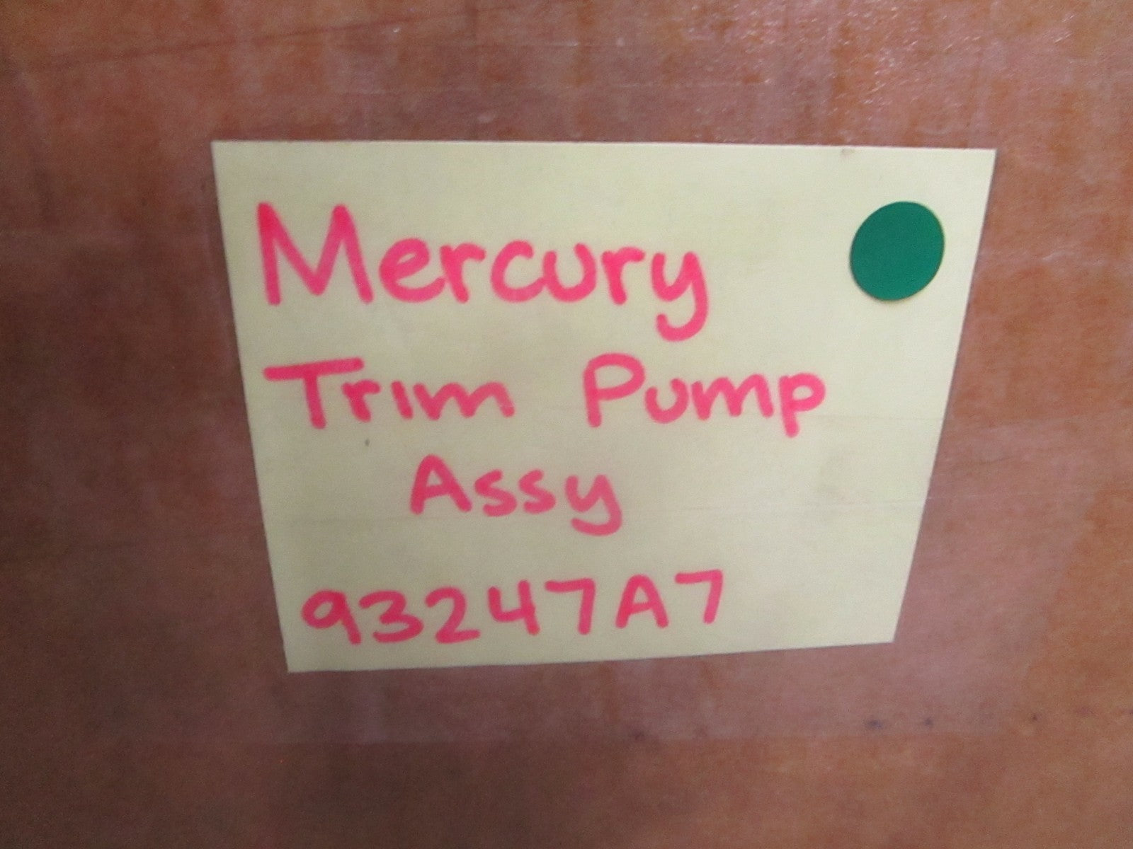 NEW OEM 93247A7 Mercury Quicksilver Trim Pump Assy 0820