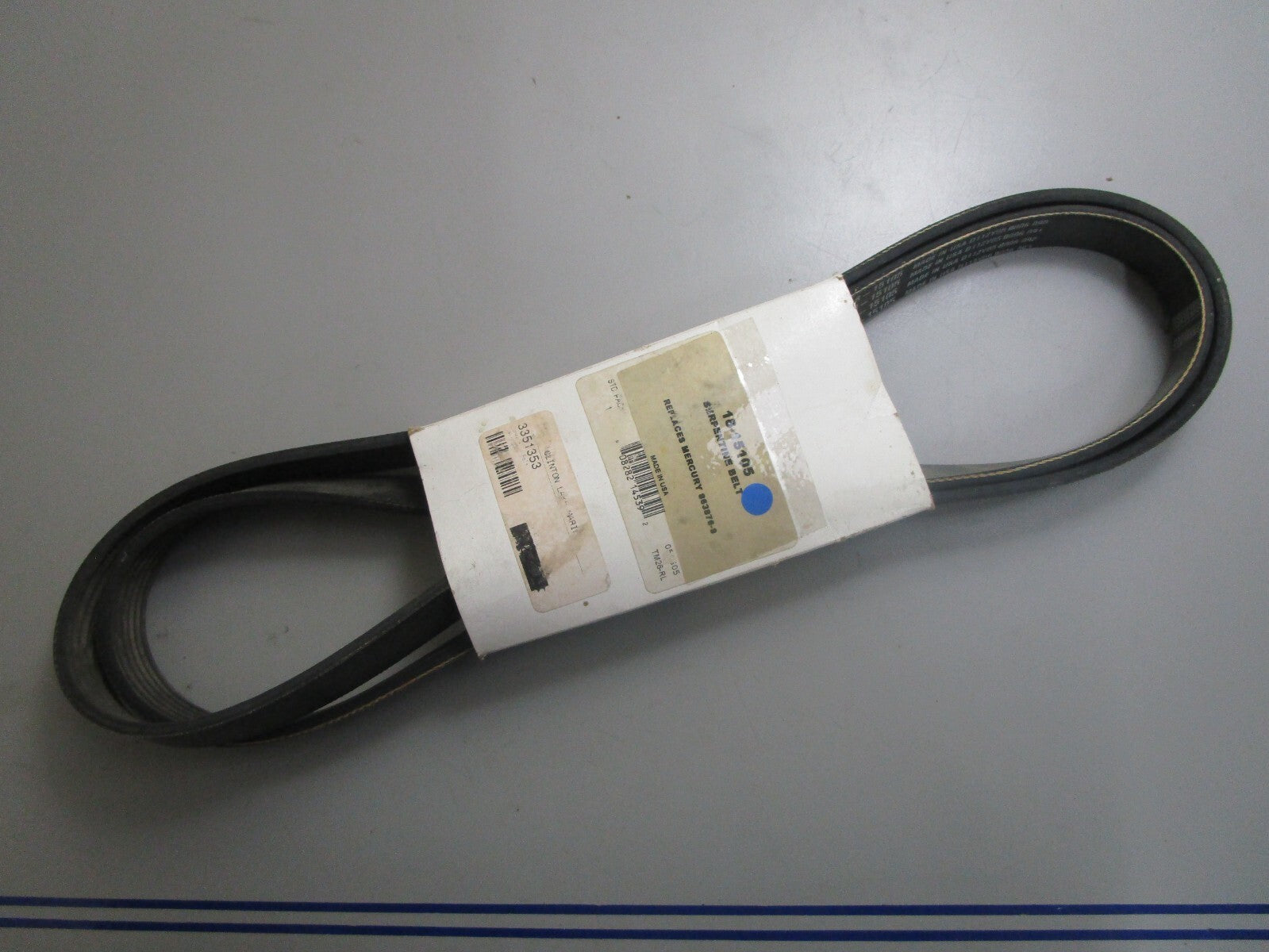 *NEW* 0810 Sierra Serpentine Belt 18-15105 Replaces: Mercury 863876-9