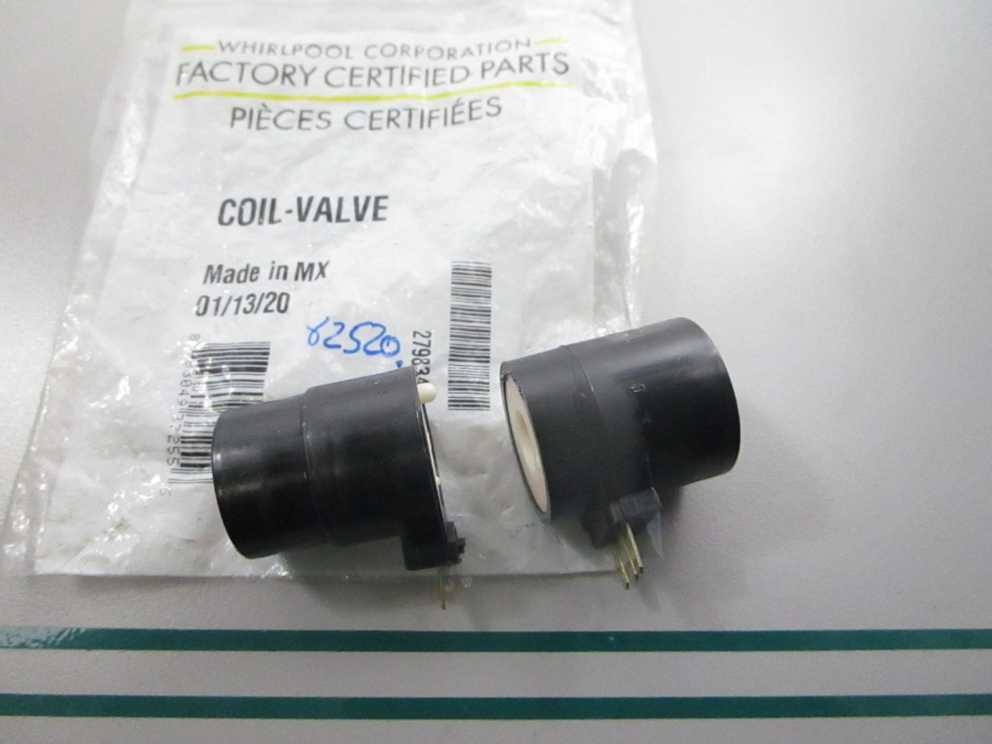 NEW OEM 279834 Whirlpool Valve Coil Kit 0810