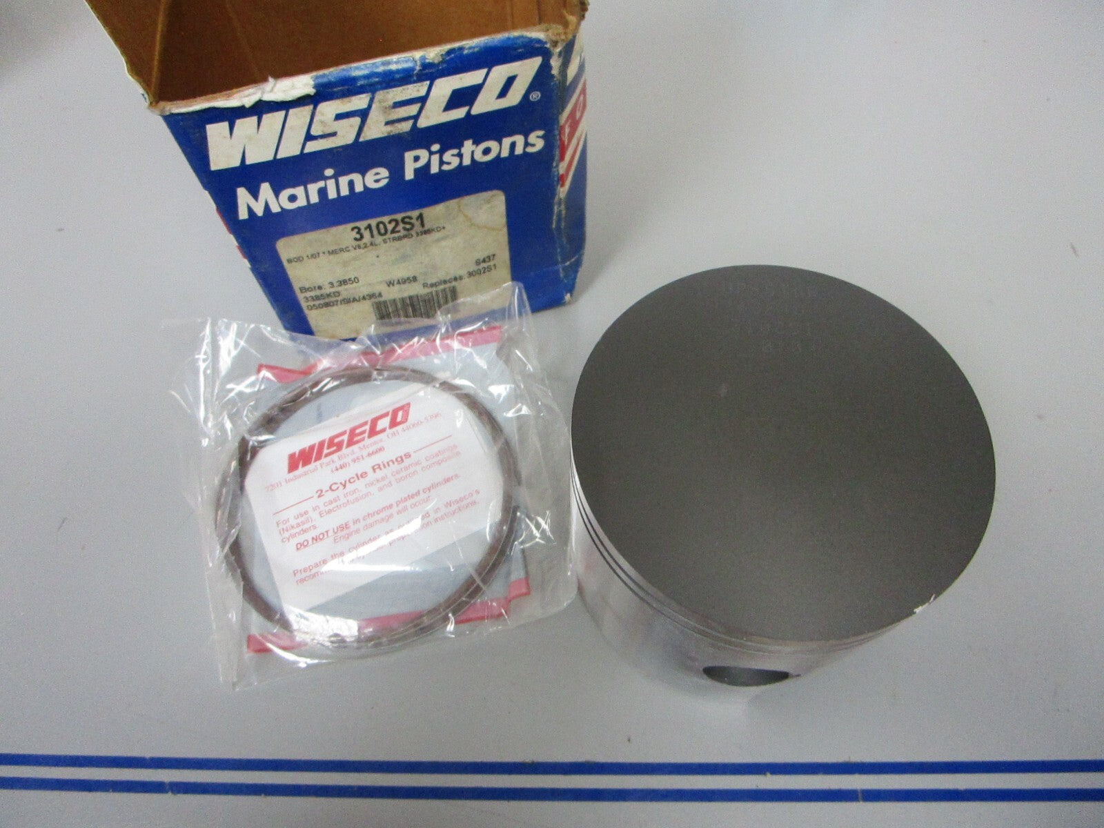 *NEW* 0720 Wiseco 3.3850 Bore Piston Assembly 3102S1