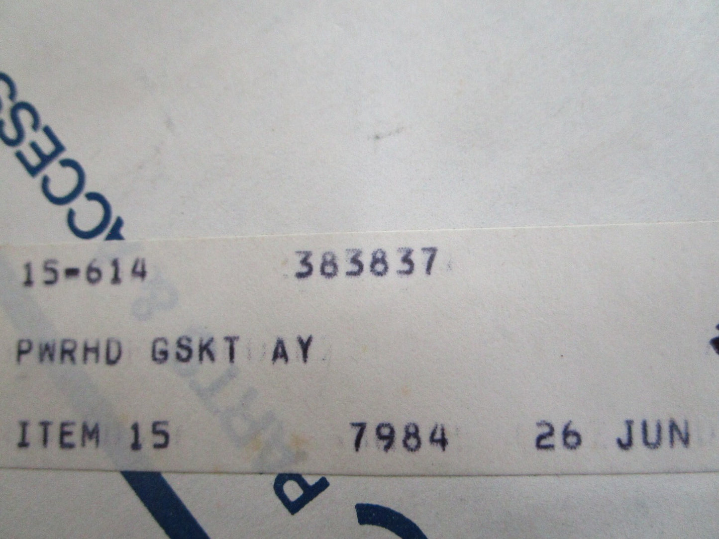 *NEW OEM* 0820 OMC Johnson Evinrude Gasket Set 383837 0383837