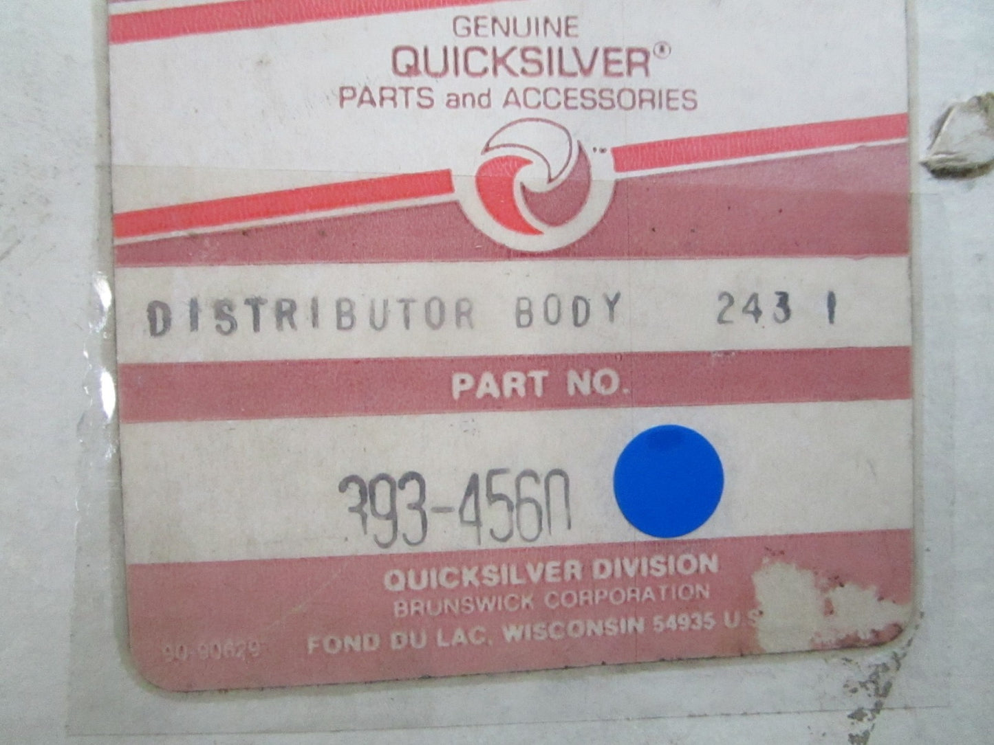 *NEW OEM* 0810 Mercury Quicksilver Distributor Body 393-4560