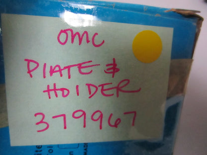 *NEW OEM* 0810 OMC Johnson Evinrude Plate & Holder 379967 0379967