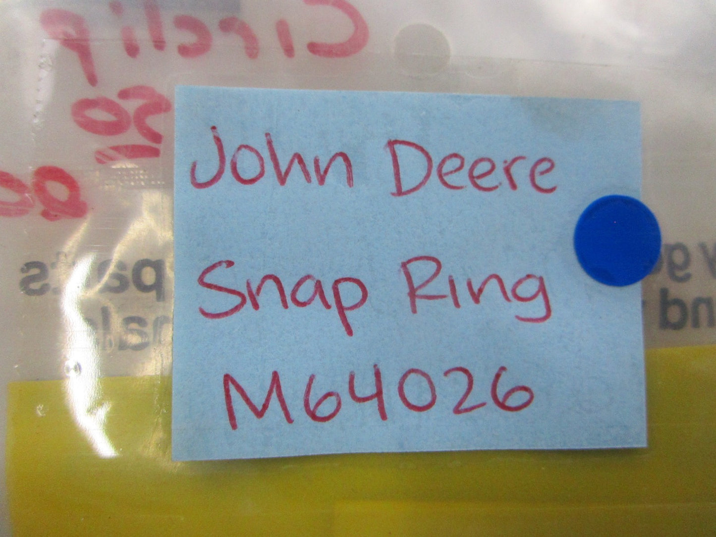 NEW OEM M64026 John Deere Snap Ring 0810