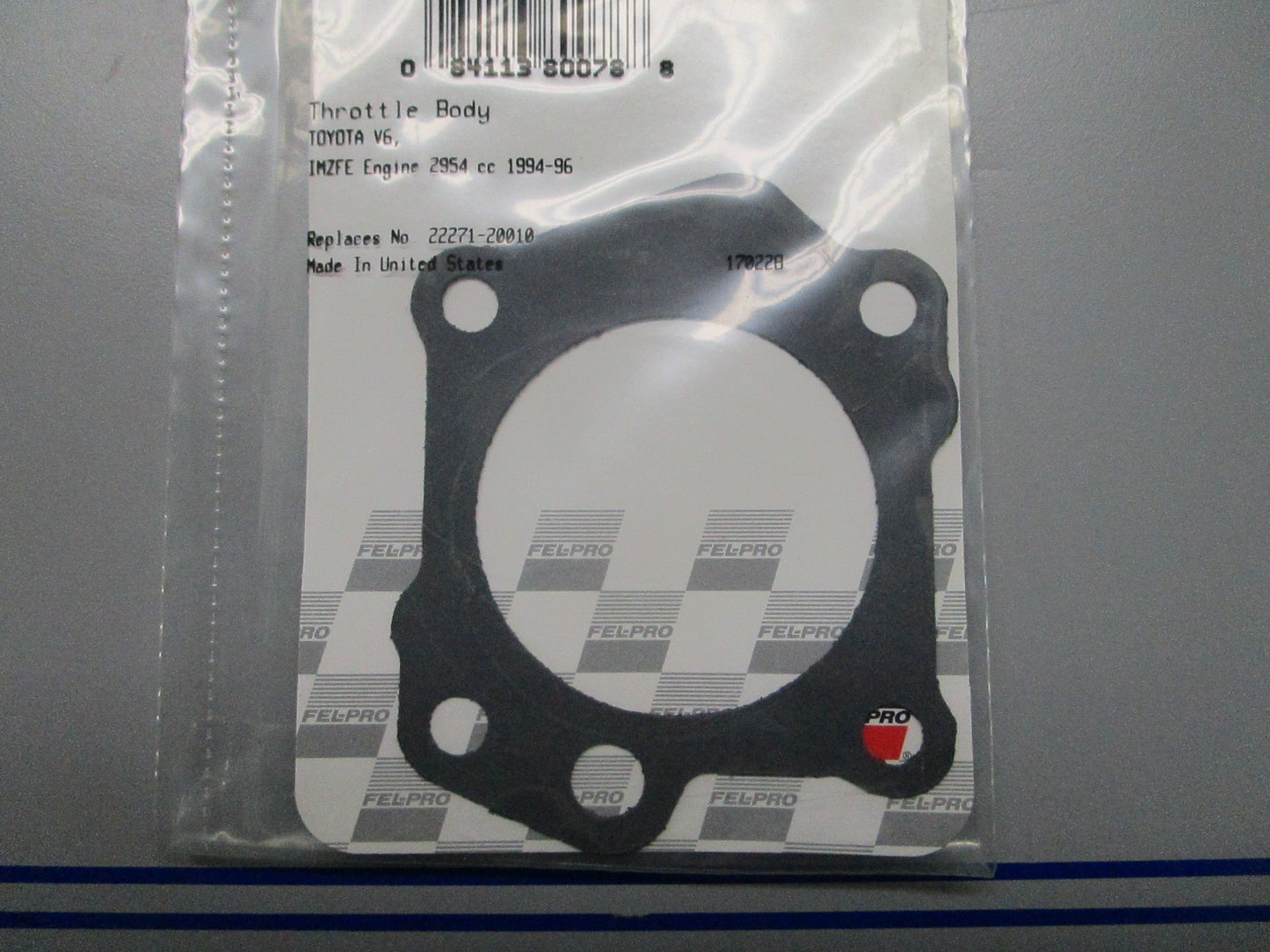 *NEW* 0810 Fel-Pro Throttle Body Gasket 61020