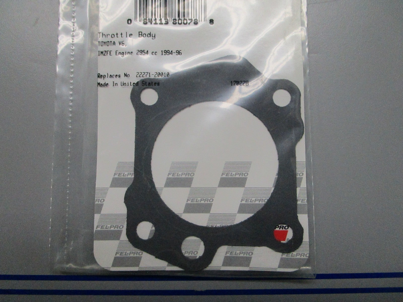 *NEW* 0810 Fel-Pro Throttle Body Gasket 61020