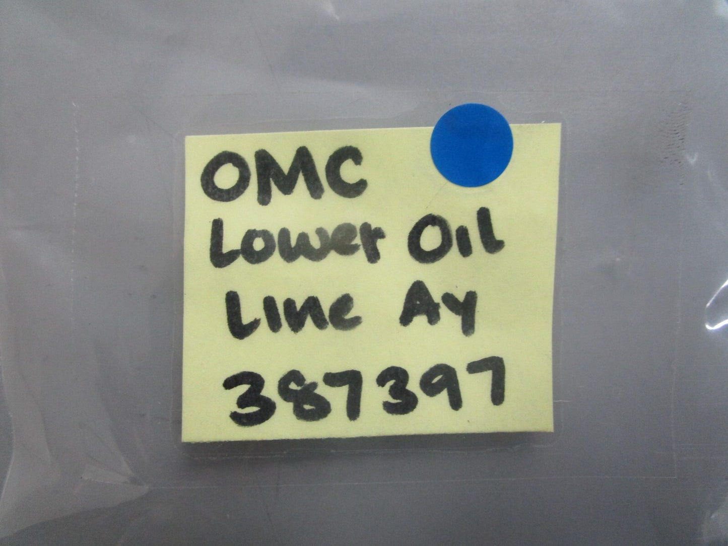 *NEW OEM* 0820 OMC Johnson Evinrude Lower Oil Line Ay 387397 0387397