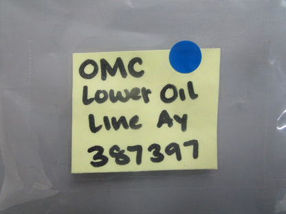 *NEW OEM* 0820 OMC Johnson Evinrude Lower Oil Line Ay 387397 0387397