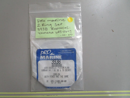 *NEW* 0810 Pro Marine 2 Ring Set 3938 Replaces: Yamaha 6R5-11605-00-00