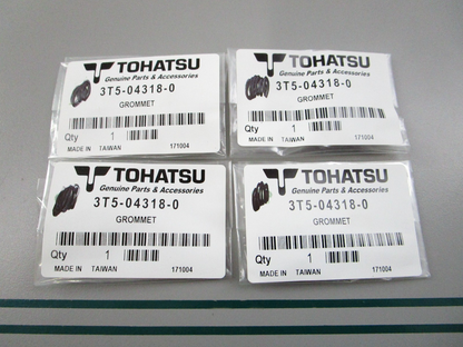 NEW OEM (LOT OF 4) 3T5-04318-0 3T5043180 Tohatsu Grommet 0810