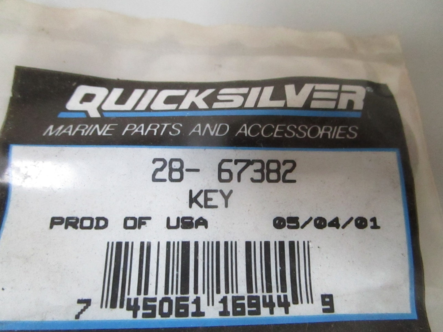 NEW OEM 28-67382 Mercury Quicksilver Key 0810