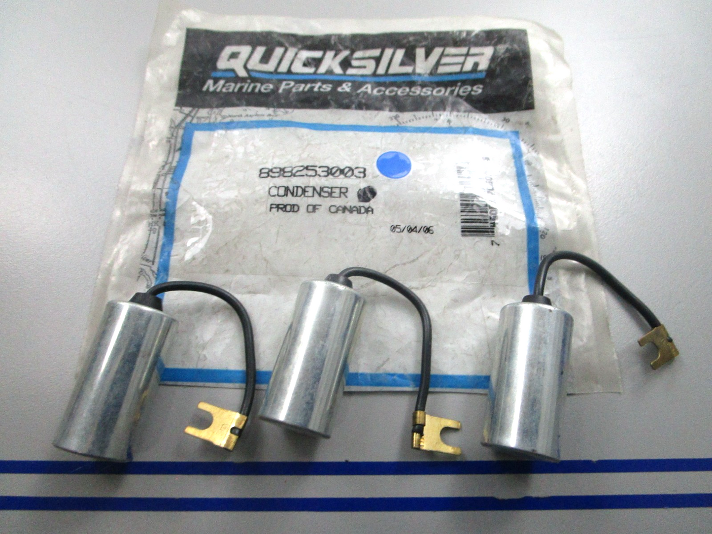 *NEW OEM* (LOT OF 3) 0810 Mercury Quicksilver Condenser 898253003