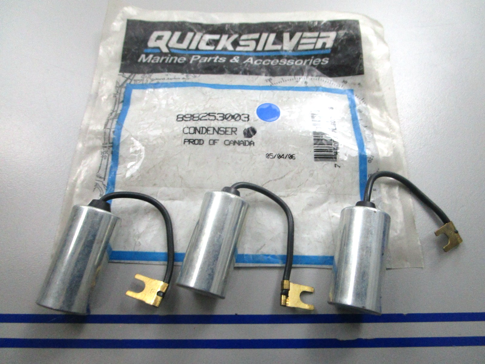 *NEW OEM* (LOT OF 3) 0810 Mercury Quicksilver Condenser 898253003