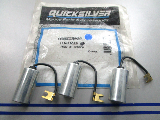 *NEW OEM* (LOT OF 3) 0810 Mercury Quicksilver Condenser 898253003