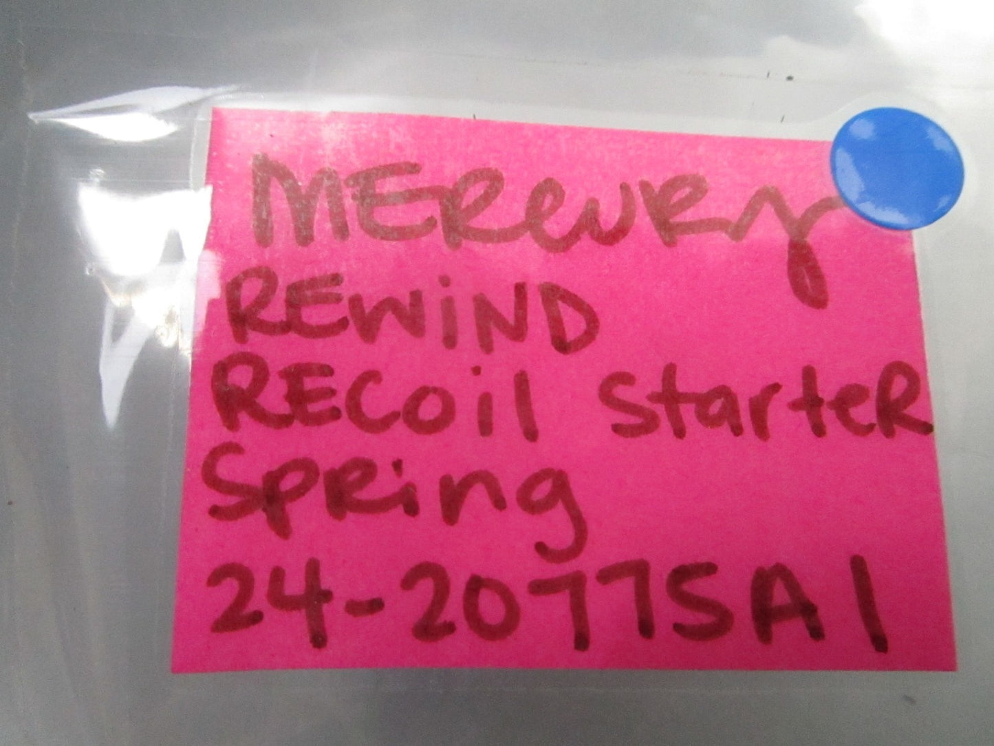 *NEW OEM* 0810 Mercury Quicksilver Rewind Recoil Starter Spring 24-20775A1