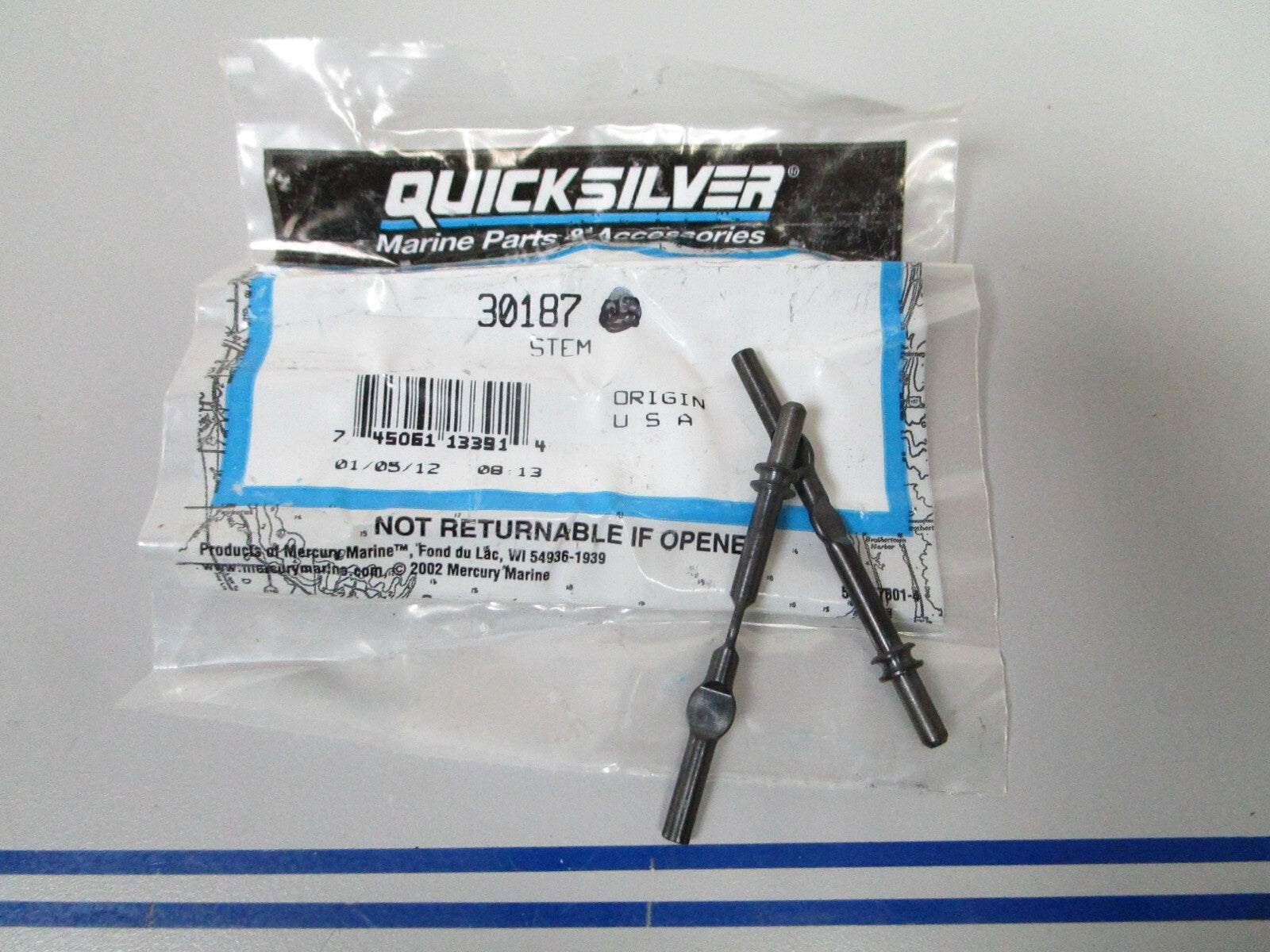 *NEW OEM* (LOT OF 2) 0810 Mercury Quicksilver Stem 30187