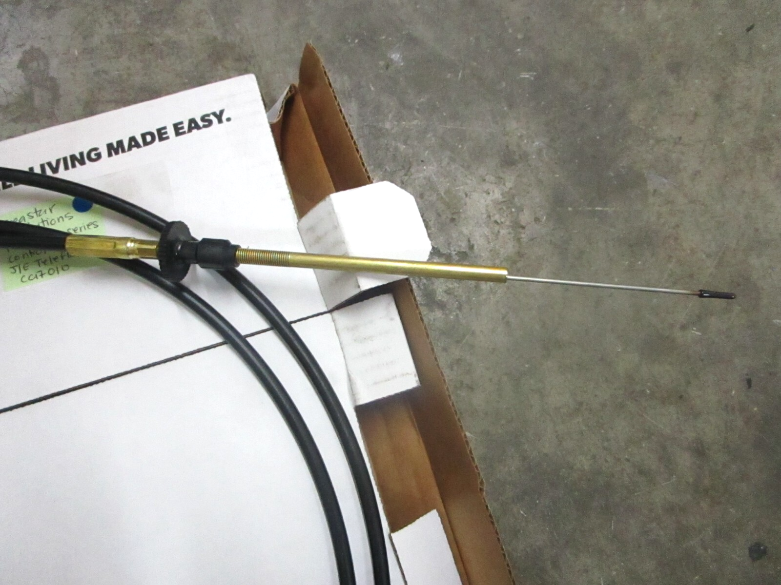 *NEW* 0780 Seastar Solutions 10FT 400 Series Control Cable J/E Teleflex CC17010