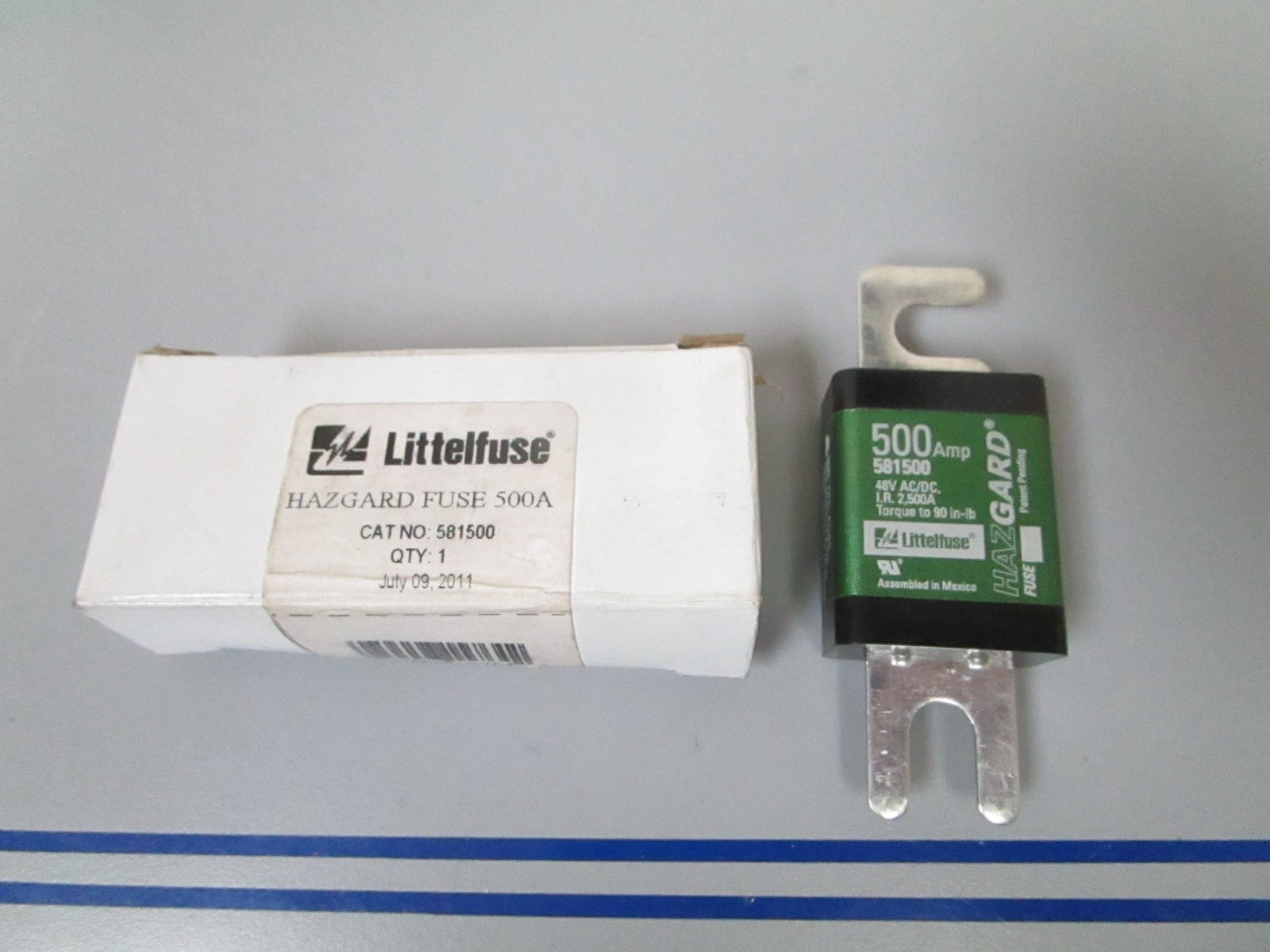 NEW OEM 581500 Lettelfuse 500AMP Hazgard Fuse 0720