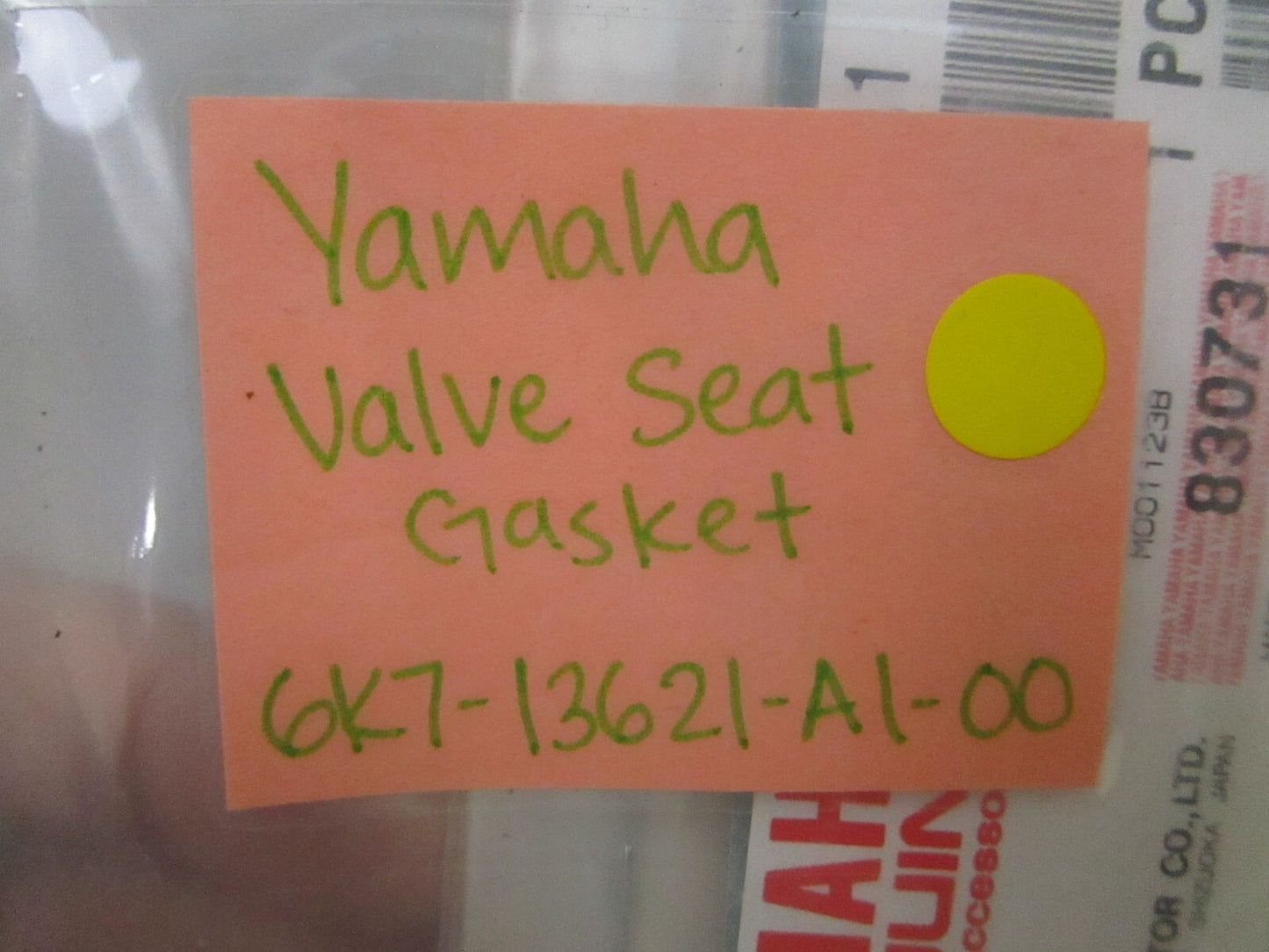 *NEW OEM* (LOT OF 2) 0810 Yamaha Valve Seat Gasket 6K7-13621-A1-00
