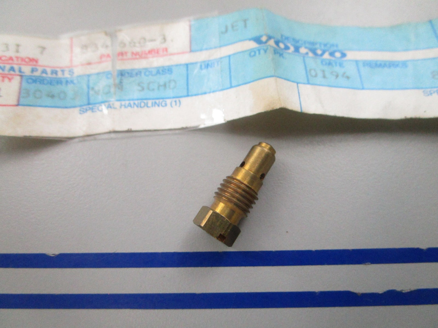 NEW OEM 834660 Volvo Penta Idle Jet 0810