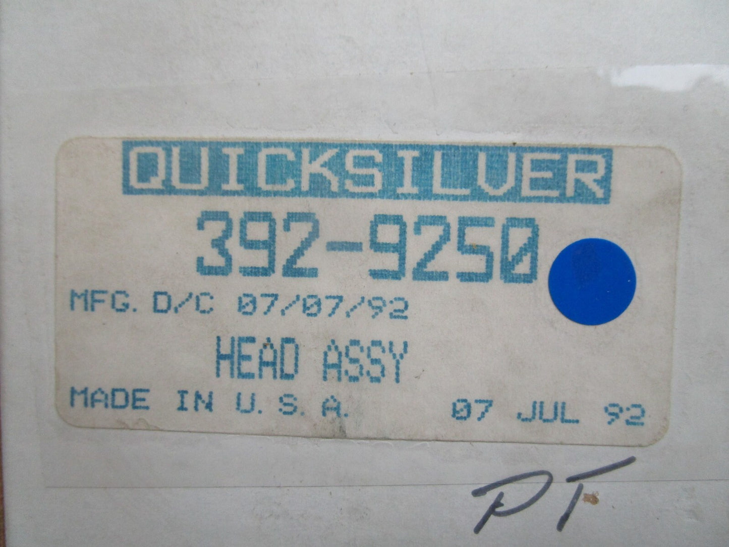 *NEW OEM* 0820 Mercury Quicksilver Head Assy 392-9250