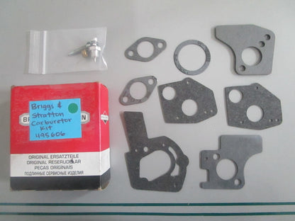 NEW OEM 495606 Briggs & Stratton Carburetor Kit 0820