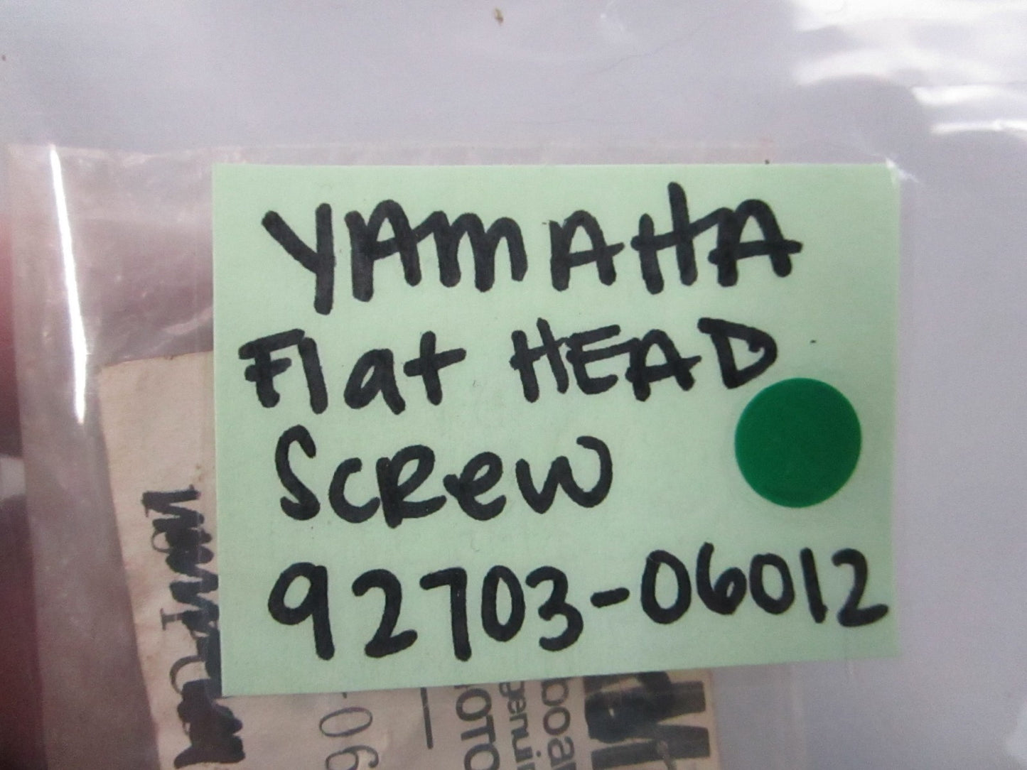 NEW OEM (LOT OF 10) 92703-06012 Yamaha Flat Head Screw 0810
