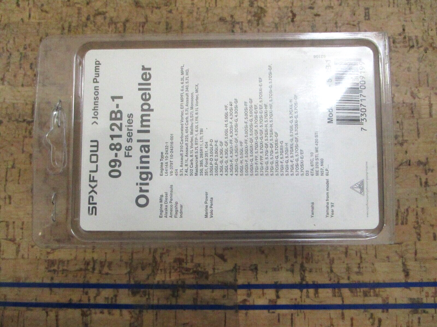 *NEW* 0780 SPX Flow Johnson Pump F6 Series Original Impeller 09-812B-1