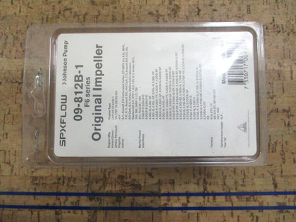 *NEW* 0780 SPX Flow Johnson Pump F6 Series Original Impeller 09-812B-1