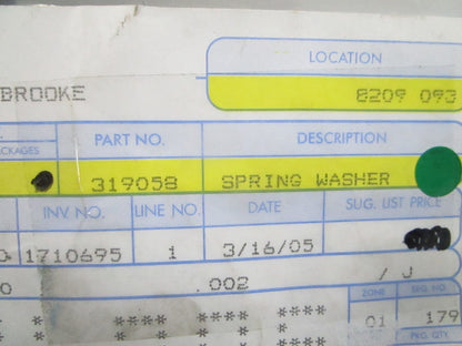 NEW OEM 319058 0319058 OMC Johnson Evinrude Spring Washer 0810