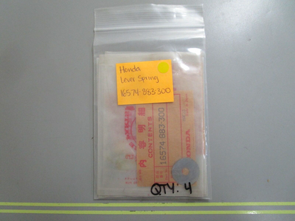 *NEW OEM* (LOT OF 4) 0810 Honda Lever Spring 16574-883-300