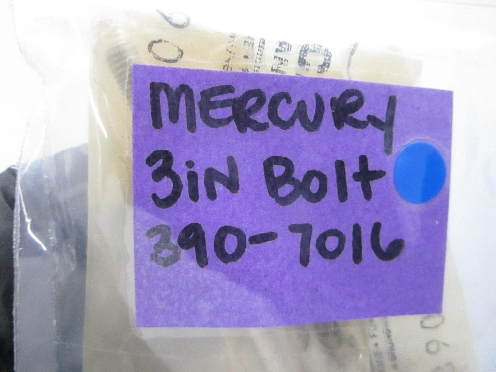 NEW OEM (LOT OF 2) 390-7016 Mercury Quicksilver 3-inch Bolt 0810