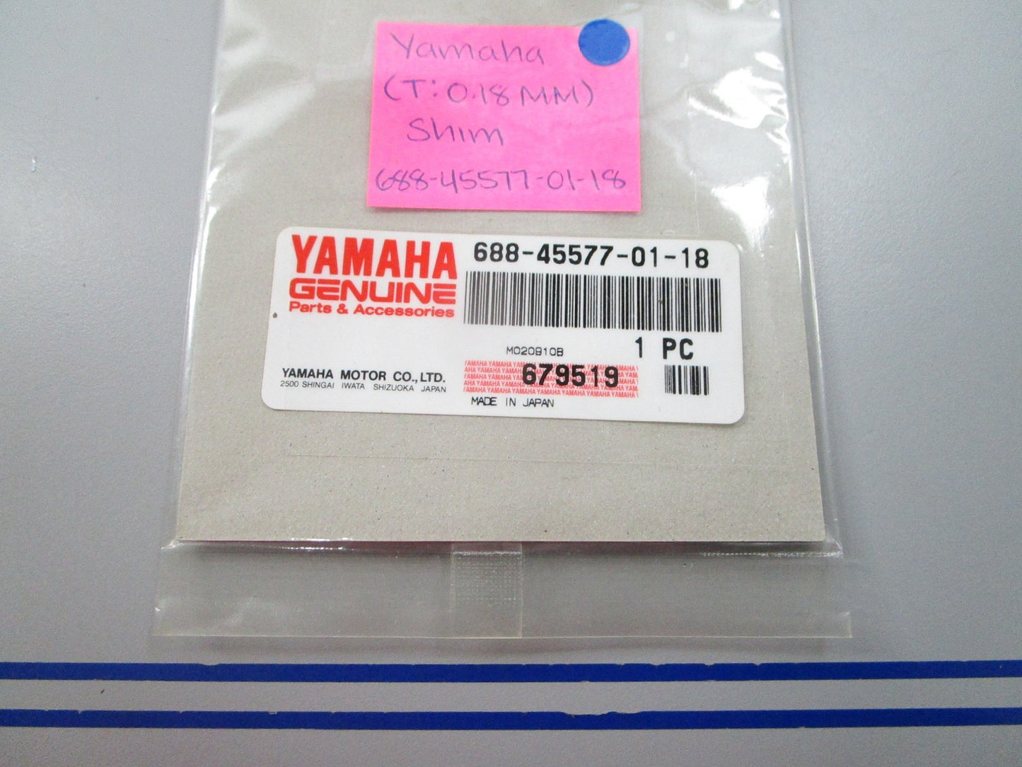 NEW OEM 688-45577-01-18 Yamaha (T:0.18mm) Shim 0810